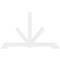 Ekena Millwork Vanguard Architectural Grade PVC Gable Bracket, 72"W x 45"H x 2"D x 4"F, 15/12 Pitch GBP072X45X0204VAN00 - alternate 2